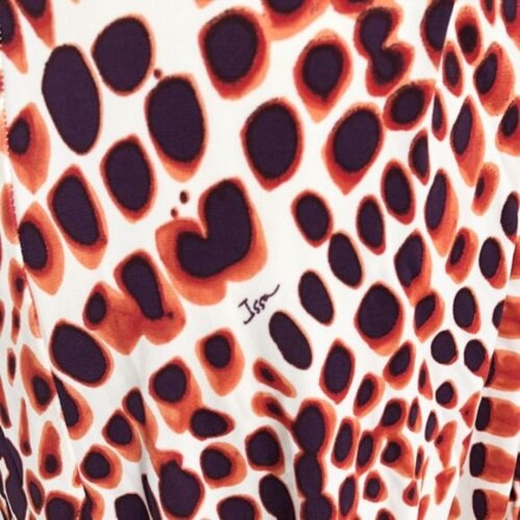 Banana Republic X Issa London Collection Red Element 3/4 Sleeve Wrap Dress - Picture 7 of 10